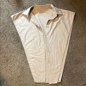 Beige Button-Up Shirt